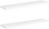 vidaXL Schweberegale 2 Stk. Weiß 120x23,5x3,8 cm MDF 323821 Bild 2