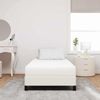 vidaXL Bettmatratze mit Matratze Creme 90 x 200 cm Stoff 42008268 Bild 3