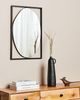 Wandspiegel NIBELLE 40 cm 60 cm Metall Schwarz Bild 3