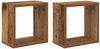 vidaXL Wandregale mit Regal Wandmontiert Altholz Holzwerkstoff 875176 Bild 2