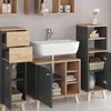 Badmöbel-Set Senyo Anthrazit 5 Teile, mit Regalen Vicco Bild 5