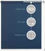 Lichtblick Sonnenschutzsysteme GmbH Bluetooth-Rollo Mailand 95 cm x 190 cm (BxL) midnight blue Tageslicht; Klemm- und schraubbar; Motor per App oder manuell steuerbar Bild 3