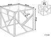Beistelltisch Glas silber quadratisch 50x50 cm ORLAND Bild 2
