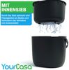 YourCasa Biomülleimer Küche 6L für alltäglichen Biomüll Spülmaschinenfest mit Sieb, Spülmaschinenfest, 6L Fassungsvermögen Bild 4