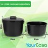 YourCasa Biomülleimer Küche 6L für alltäglichen Biomüll Spülmaschinenfest mit Sieb, Spülmaschinenfest, 6L Fassungsvermögen Bild 3