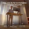 Desktronic HomeOne Elektrisch höhenverstellbarer Schreibtisch 120x60cm Grau/Walnuss mit Memory-Funktion, Anti-Kollisions Technologie, USB-A und USB-C-Ladeanschlüssen Bild 2