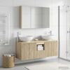 vidaXL Badezimmerschrank-Set 4 pcs Sonoma-Eiche Holzwerkstoff 3406505 Bild 4