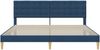 vidaXL Bettrahmen mit Kopfteil Blau 180 x 200 cm Stoff 42027814 Bild 4