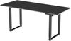 pro. tec 'Kirkkonummi' Höhenverstellbarer Schreibtisch, Schwarz, 180x80 cm Bild 2