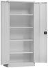 Aktenschrank Metallschrank mit 2 Türen, 4 Fachböden 1800 x 800 x 380 mm lichtgrau Bild 2