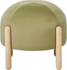 Hocker HELEN Samtstoff Olivgrün Grün Bild 3