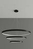 SOLLUX TH. 177 Kronleuchter RIO LED 150W Aluminium schwarz L:110cm B:110cm H:150cm 4000K Bild 3