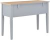 vidaXL Schreibtisch, Holz Grau, 109,5 x 45 x 77,5 cm Bild 4