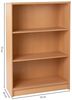 Stella Trading Optimus Regal, Holzwerkstoff, One Size, Buche Nachbildung, Regal 4 / 2 E-Böden Bild 3