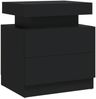 vidaXL Nachttisch Schwarz 45x35x52 cm Holzwerkstoff 326850 Bild 2