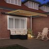 vidaXL Ausziehbare Markise Mehrfarbig 300 x 250 cm Stoff und Aluminium 3330020 Bild 3