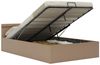 vidaXL Stauraumbett mit LED Cappuccino-Braun Kunstleder 140×200cm 285561 Bild 2