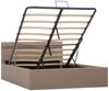 vidaXL Stauraumbett mit LED Cappuccino-Braun Kunstleder 140×200cm 285561 Bild 3