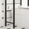 Vasagle Toilettenregal mit 3 offenen Ablagen, Holz | Stahl Greige-Schwarz, 63 x 25 x 165 cm Bild 3