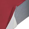 Dmora Assisi-Pouf, Wohnzimmer-Pouf, Relaxsessel aus gepolstertem Stoff, 100 % Made in Italy, 100 x 70 x 43 cm, Rot Bild 4