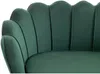 Vente-unique - DANDELION Sofa SamtStoff Grün - B 73 cm x H 78 cm x L 124 cm Bild 3