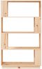 vidaXL Bücherregal/Raumteiler 80x25x132 cm Massivholz Kiefer 814059 Bild 3