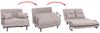 Mendler Schlafsessel HWC-K29, Klappsessel Schlafsofa Gästebett, Liegefläche 190x100 cm, Stoff Bouclé (500g/m²) ~ grau Bild 5