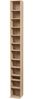 CD Regal Tynset 175x20x20 cm mit 12 Fächern Sonoma-Eichenoptik [en. casa] Bild 2