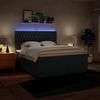 vidaXL Boxspringbett mit Matratze Blau 180x200 cm Stoff 3292880 Bild 5