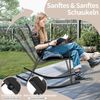 COSTWAY Gartenstuhl 2er Set Schaukelstuhl (2 St), bis 150kg Bild 3