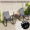COSTWAY Gartenstuhl 2er Set Schaukelstuhl (2 St), bis 150kg Bild 4
