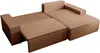 Vente-unique - AMELIA Sofa Stoff Braun - B 167 cm x H 85 cm x L 267 cm Bild 4