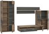 99rooms Bonau Wohnwand Eiche Antik Touchwood dunkelbraun Bild 2