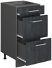 Küchenunterschrank R-Line Schwarz Beton 40 cm AP Eiche Vicco Bild 4