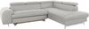 COTTA Ecksofa Chef L-Form, mit Kopfteilverstellung, edle Metallkufen, wahlweise mit Bettfunktion Bild 3