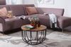 Wohnling Couchtisch, Sheesham Massivholz / Metall, 60 x 39 x 60 cm Bild 5