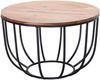 Wohnling Couchtisch, Sheesham Massivholz / Metall, 60 x 39 x 60 cm Bild 2