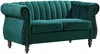 Vente-unique - TRUMBO Sofa SamtStoff Grün - B 78 cm x H 77 cm x L 150 cm Bild 2