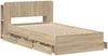 vidaXL Bettgestell mit Stauraum Sonoma-Eiche 80 x 200 cm Holzwerkstoff 3433917 Bild 4