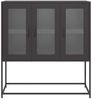 vidaXL Sideboard Schwarz 100,5x39x107 cm Kaltgewalzter Stahl 853404 Bild 5