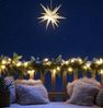 LED Stern Kunststoff weiß Ø 25 cm 1 LED warmweiß, Timer 6/18 Stunden, IP44 Bild 4