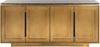 Casa Padrino Luxus Sideboard mit 4 Türen und Marmorplatte Gold / Schwarz 184 cm Bild 2