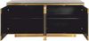 Casa Padrino Luxus Sideboard mit 4 Türen und Marmorplatte Gold / Schwarz 184 cm Bild 3