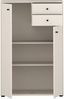 Forte TEMPRA 2 Kommode 70 80, Moderne Kommode 2-türig, 2 Schubladen, Schlafzimmer, Wohnzimmer, Büro, Holzwerkstoff, Kaschmir|Beige, 73,7 cm breit x 111,1 cm hoch x 34,8 cm tief Bild 3