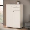 Forte TEMPRA 2 Kommode 70 80, Moderne Kommode 2-türig, 2 Schubladen, Schlafzimmer, Wohnzimmer, Büro, Holzwerkstoff, Kaschmir|Beige, 73,7 cm breit x 111,1 cm hoch x 34,8 cm tief Bild 2