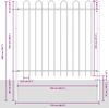 vidaXL Gartenzaun BOXTEL 2 pcs 3,4 x 0,8 m Pulverbeschichteter Stahl 3334044 Bild 5