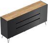 Sideboard Yako XL 200cm 6 SoftClose 2 Türen Grafit/Eiche Top : Grafit / Oak Gold Bild 5