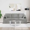 vidaXL Sofa Hellgrau 198 x 78 x 80 cm Samt 42024431 Bild 3