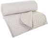 Eurofirany Tagesdecke LEINOPTIK, Karomuster Steppung Doppelbett Überwurf Einfarbig Grau Beige Bild 1