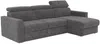 Vente-unique - VIZIR Sofa Stoff Grau - B 223 cm152 cm x H 110 cm95 cm x L 282 cm Bild 5